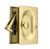 EMTEK Premium Quality Mid-Century Pocket Door Privacy Lock Set in Satin Brass