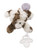 Kaloo Les Amis Doudou Pacifier Holder Cow Plush, Brown/White
