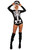 Tipsy Elves' Women's Sexy Skeleton Leotard - Scary Black Halloween Costume Bodysuit Size Medium