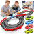 EsiPlay Slot Car Race Track Sets, Electric Boys Toys Race Car Track with 4 Slot Cars, 2 Controllers, Lap Counter, Dual Racing Game Circular Overpass Track, Gifts for Kids Age 3 4 5 6 7 8-12