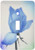 3dRose lsp_47260_1 Blue Rose- Romantic Floral Art- Flowers Single Toggle Switch