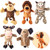 Animal Hand Puppets 10-13 Inch Giant Plush Safari Jungle Animals Hand Puppet Toys Role-Play Toy Puppets for Kids Storytelling Imaginative Pretend Play Teaching Preschool(Safari Jungle Animal)