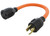 AC WORKS 4-Prong 30Amp 125/250Volt NEMA L14-30P Locking Plug to L6-30R 30Amp 250Volt Locking Female Connector (Flexible)