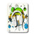 3dRose LLC lsp_30045_1 Funky Headphones Blue, Single Toggle Switch