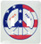 3dRose LSP_62420_2 Red White n Blue Peace Symbol Double Toggle Switch, Multicoloured