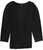 Alfani Ruched-Sleeve Top DEEP Black M