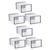ORFOFE 6 Pcs Shoe Box Clear Shoe Boxes Storage Box with Lid Storage Box Stackable Shoe Boxes Shoe Storage Case Stackable Shoe Organizer Shoes Box Shoe Container Pp