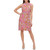 Tommy Hilfiger Women's Round Neck Dress, Pink Multi, 10