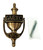 Exclusively Irish Door Knocker for Front Door Failte Shamrock Brass Knocker Gift for Home 8' (Antique Brass)