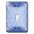 3dRose LSP_78321_1 Pretty Blue Vintage Flower and Damask Design Single Toggle Switch