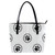 RODAILYCAY Leather Handbag for Women Large Capacity Top Handle Satchel Bucket Purses Shoulder Bag Dog Paw