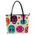 RODAILYCAY Leather Handbag for Women Large Capacity Top Handle Satchel Bucket Purses Shoulder Bag Colorful Skulls Cute