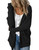 MEROKEETY Women's 2023 Winter Long Sleeve Soft Chunky Knit Sweater Open Front Cardigan Outwear Coat