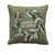 Creative Co-Op 18' Square Cotton Pillow w/Wreath, Embroidery & Piping Happy Holidays, Multi Color