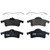 TRW Pro TRC0791 Disc Brake Pad Set For Jeep Grand Cherokee 1999-2004, Rear