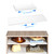 LOCVCDA 2Pack Expandable Closet Shelves, Adjustable Metal Closet Shelves Heavy Duty Storage Shelves Closet Organizer System Closet Shelf Divider for Wardrobe Cupboard Kitchen Bathroom (Large - 2Pack)
