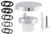 LDR 502 5105 Tub Drain Rebuild Kit, Chrome