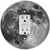 Rikki Knight RND-GFISINGLE-187 Planet Earth Round Single GFI Light Switch Plate