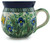 Polish Pottery Bubble Mug 12 oz Spring Garden UNIKAT