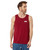 RVCA Mens Sport Drirelease Tank Top - Icon Tank (Cardinal, Large)