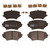 TRW Pro TRH1179 Disc Brake Pad Set For Mazda MX-5 Miata 2006-2015, Front