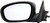 Dorman 955-1736 Driver Side Power Door Mirror - Heated Compatible with Select Chrysler / Dodge Models, Black