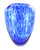 Blue Rose Polish Pottery Cobalt Confetti Large Glass Vase
