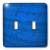 3dRose LLC lsp_20603_2 Sheet Music in Blue Double Toggle Switch