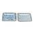 Creative Co-Op Hand-Painted Decorative Stoneware Plates, Set of 4
