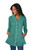 Foxcroft Women's Cecila Long Sleeve Stretch Solid Tunic, Vintage Jade, 16