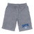 Hampton University Pirates Premium Shorts Fleece Drawstring Heather Grey Small