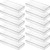 Huwena 12 Pcs Clear Plastic Drawer Organizer Tray 15" x 6" Makeups Drawer Storage Bins Drawer Containers for Organizing Bathroom Kitchen Office Dresser Utensil Silverware Gadgets Dividers with Bumpers
