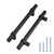 goldenwarm 15 Pack Black Cabinet Pulls Matte Black Drawer Pulls Black Cabinet Handles - LST16BK160 Black Kitchen Cabinet Handles Square Modern Cupboard Handles Drawer Pulls Black Cabinet Pulls