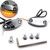 HTTMT- Chrome Mirror Block Off Base Plate LED CBR Compatible with 2004-2007 CBR 1000RR Fireblade [P/N:MT222-008A-CBR]