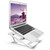GL-GDD Portable Laptop Stand, 6-Adjustable Height Aluminum Notebook Riser Ergonomic Foldable Computer Stand Compatible with All Laptops