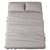 SONORO KATE Bed Sheet Set Super Soft Microfiber 1800 Thread Count Luxury Egyptian Sheets 16-Inch Deep Pocket Wrinkle-4 Piece(Full Grey)