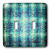 3dRose LLC lsp_14281_2 Stain Glass in Blue Double Toggle Switch