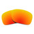 Revant Replacement Lenses Compatible With Oakley Holbrook Metal, Polarized, Fire Red MirrorShield