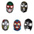 5 Mexican Wrestling Luchador Mask Adult - Lucha Libre Mask Assorted Party Pack -