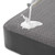 Hanherry 100% Waterproof Mattress Protector California King Size - Grey, Bamboo Mattress Cover 3D Air Fabric Cooling Mattress Pad Cover Smooth Soft Breathable Noiseless, 8''-21'' Deep Pocket
