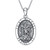 YFN Religious Protector Necklace Sterling Silver Patron Saint Pendant Locket Urn Jewelry Gifts for Women Men (A-Saint Michael Oval)