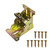 90 Degree Self-Locking Folding Hinge Table Legs Locking Bracket Chair Extension Foldable Self Locking Fold Feet Hinges Hardware (Color : Hinge with 10 screw-01)