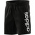 adidas Men's AEROREADY Essentials Single Jersey Linear Logo Shorts, Black, X-Large