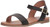 Steve Madden Women's DINA Flat Sandal, Black Leather, 10