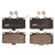 TRW Pro TRH1182 Disc Brake Pad Set For Subaru Impreza 2006-2007, Front