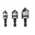 Countersink Drill Tool Chamfer Hole Drill Bit 12/16/19mm Woodworking Accessories Chamfering Cutter Countersink Drill Bit Metal Drilling (Color : -Hex Handle)