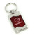 Mazda 6 Red Spun Brushed Metal Key Chain