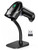 Bluetooth Barcode Scanner, Anyeast USB Wired Barcode Scanner with Stand Work with Windows Mac POS Android iOS, 2D 1D QR Code Reader for Library Supermarket Warehouse