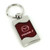 Mazda 3 Red Spun Brushed Metal Key Chain