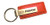Mazda Logo Red Leather Car Key Chain , Official Licensed